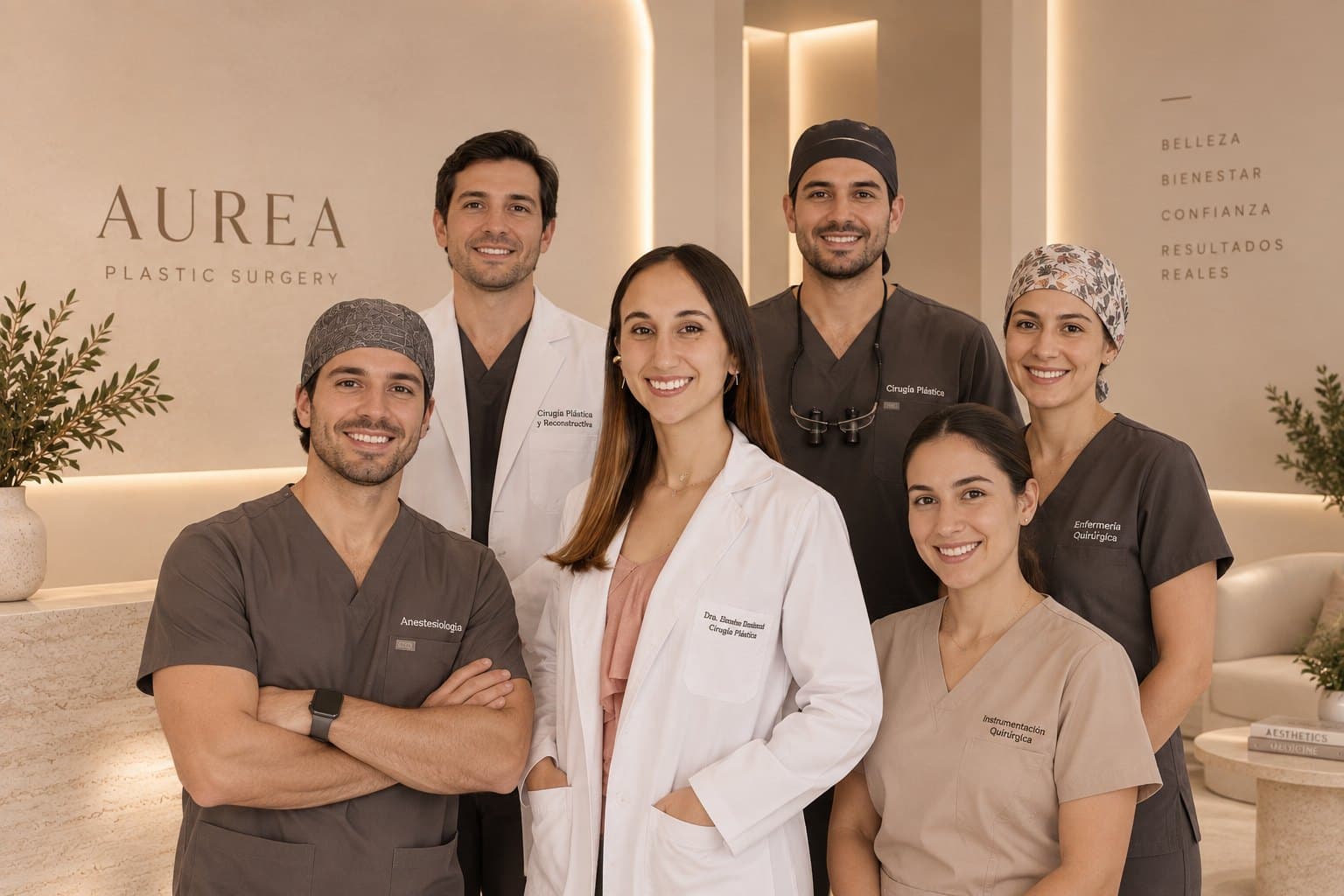 Equipo clínico de Aurea Plastic Surgery